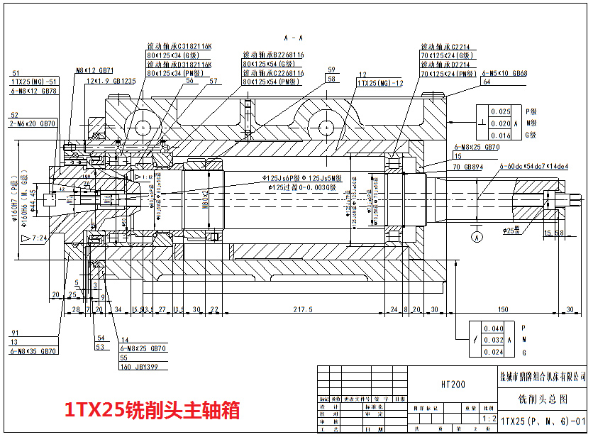 1TX25绿巨人视频黄下载推荐主軸箱圖紙